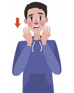 visage tombe avc signes